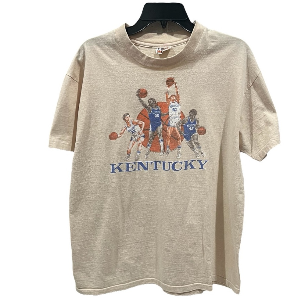 Vintage Kentucky Wildcats Basketball Single Stitch T-Shirt XL